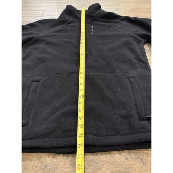 Volcom Polartec Mens Black 1/4 Zip Fleece Pullover Jacket Size S SMALL - Picture 8 of 9